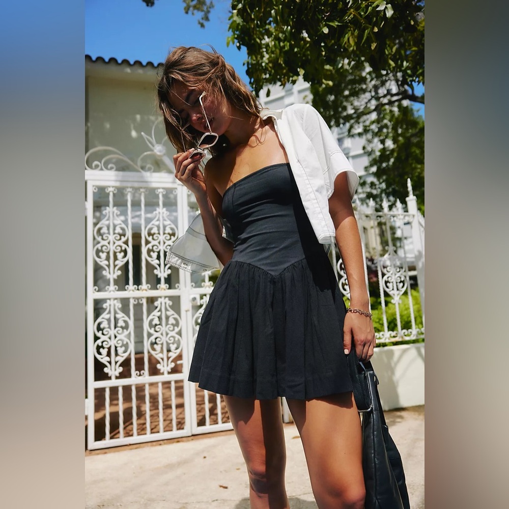 Free People Onda Drop-Waist Tube Mini Dress